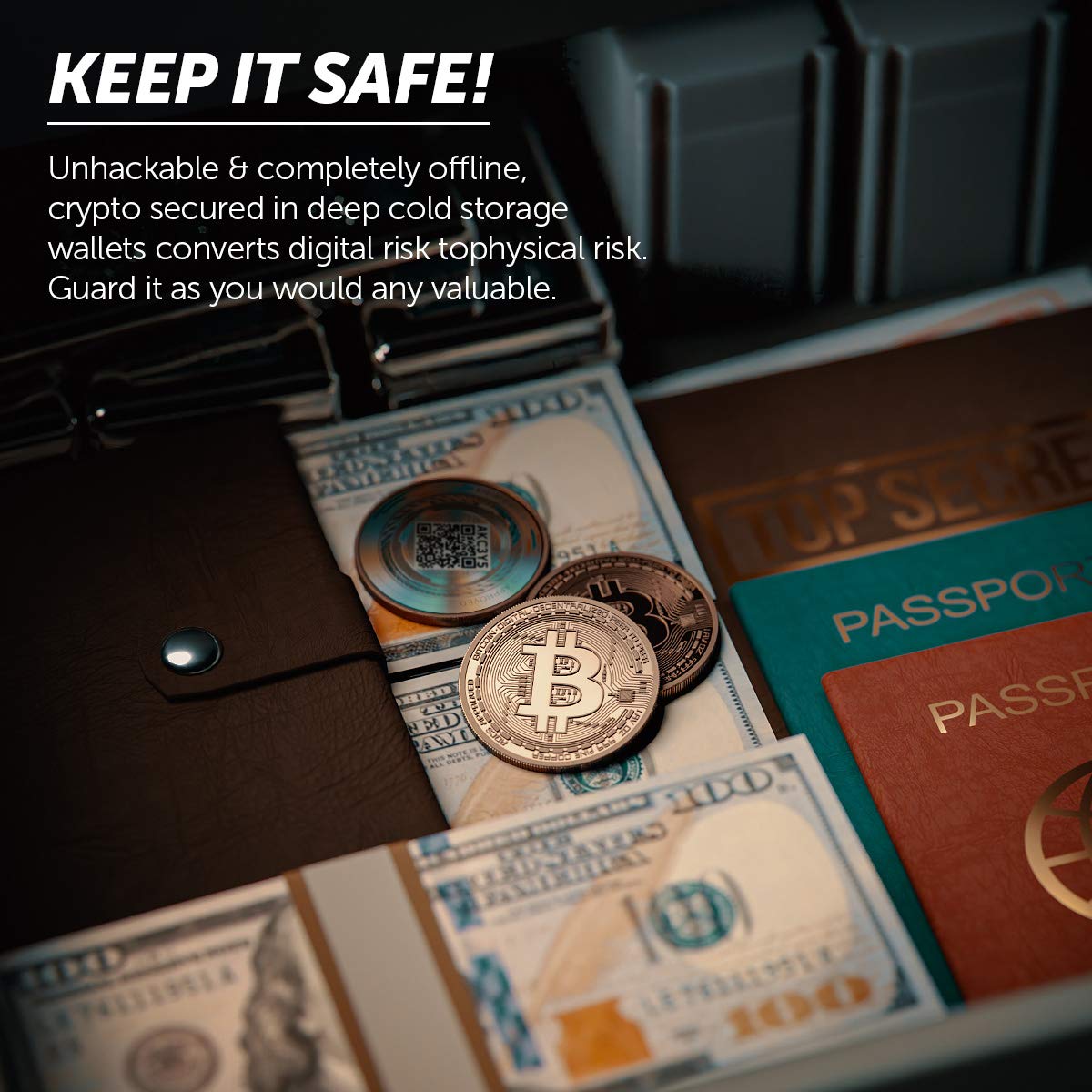 Binance Cold Storage Wallet - Secure Crypto Hardware Wallet for Offline Storage | Unhackable & Fireproof | 1oz 999 Pure Copper BNB Coin | Ideal for Long-Term Crypto Investors & Cold Storage Solutions