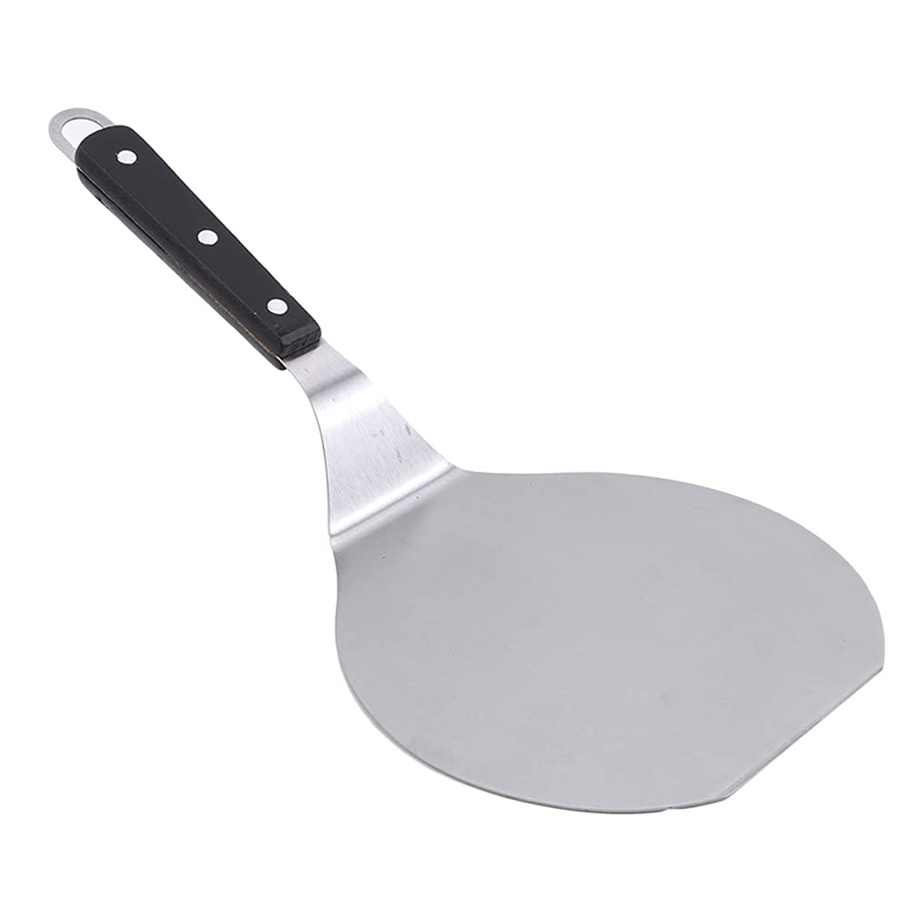 Stainless Steel Pizza Peel with Plastic Handle - Durable & Safe Baking Tool for Pizza Cake Shovel - Perfect for Home Kitchens, Pizzerias & Outdoor BBQ Cooking