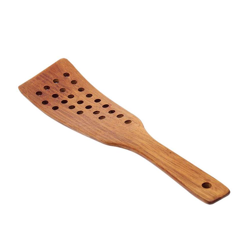 2-Pack Wooden Spatulas for Cooking - Natural Wood Non-Stick Kitchen Turner & Flipper - Perfect for Pancakes, Eggs, Stir-Frying and Sauteing - Eco-Friendly Wooden Cooking Utensil Set