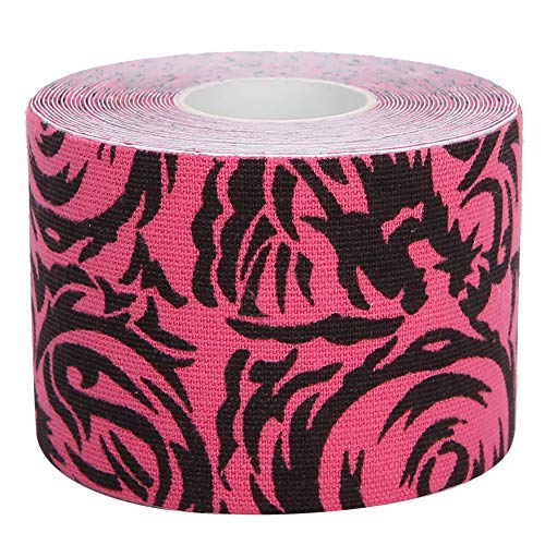 ANGGREK Camouflage Waterproof Sports Bandage – Breathable & Soft Muscle Support Tape for Pain Relief & Protection (Pink Camo) – Ideal for Running, Gym, Yoga & Injury Recovery