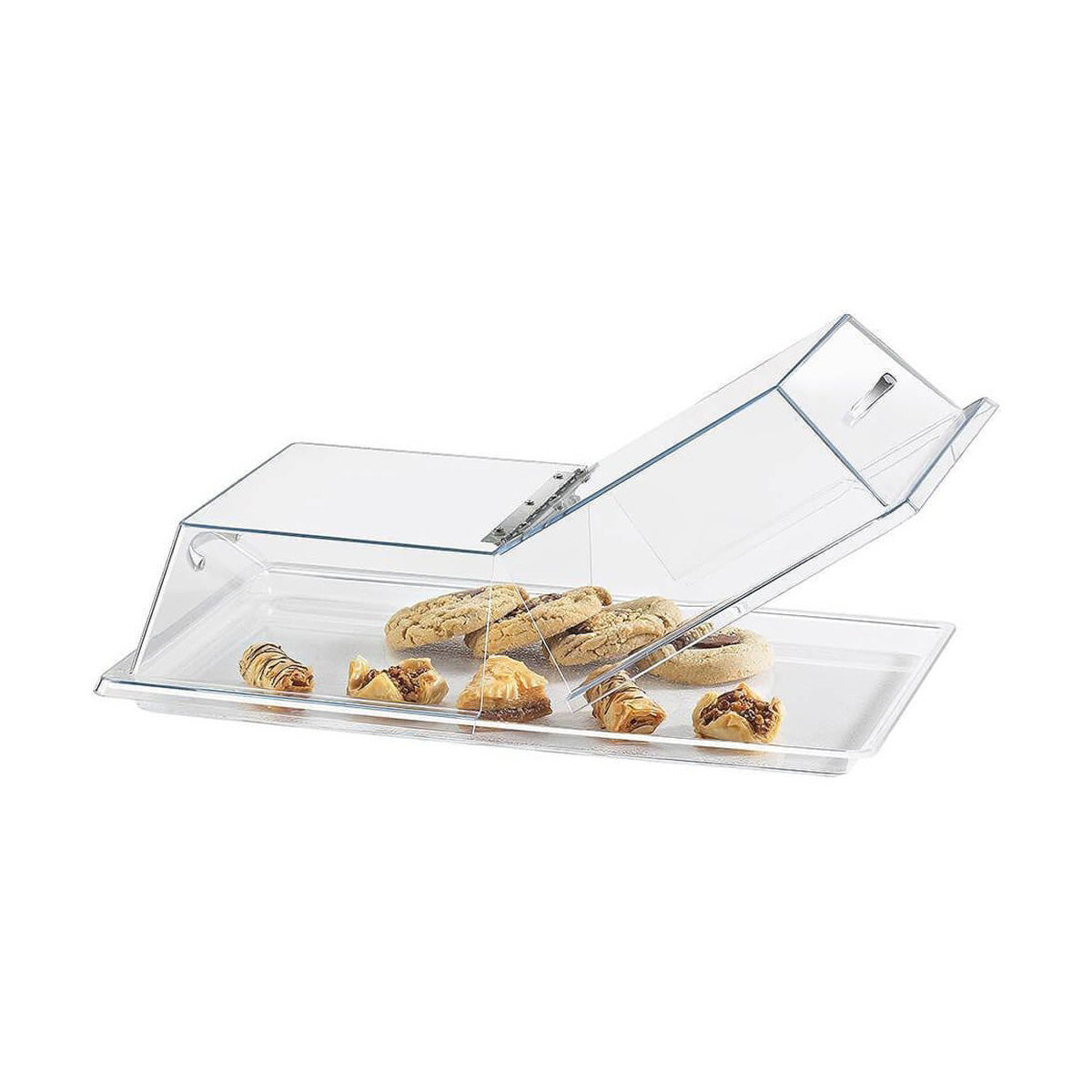 Cambro RD1220CWH135 Camwear Clear Display Cover with Hinged Lid - 12