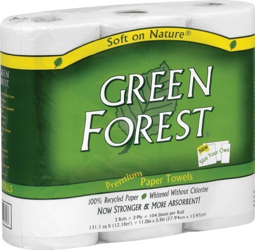 Premium White Custom Size Towels - Green Forest 30-Pack (3 Count x 10) - Soft Bath, Beach & Gym Towels for Home, Travel & Sports