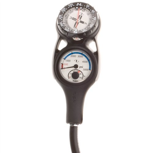 Tusa SCA-270 Compass and Pressure Analog Console - Professional Dive Computer for Scuba Diving, Snorkeling & Underwater Exploration