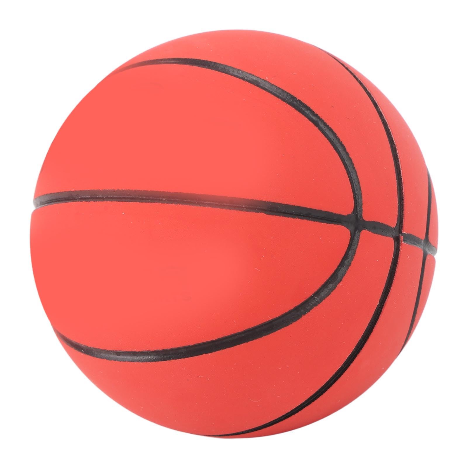 Bounce & Play High Elasticity Rubber Basketball Toy for Pets - Interactive Fun & Exercise (Red) - Perfect for Indoor Play, Training & Bonding with Your Dog or Cat