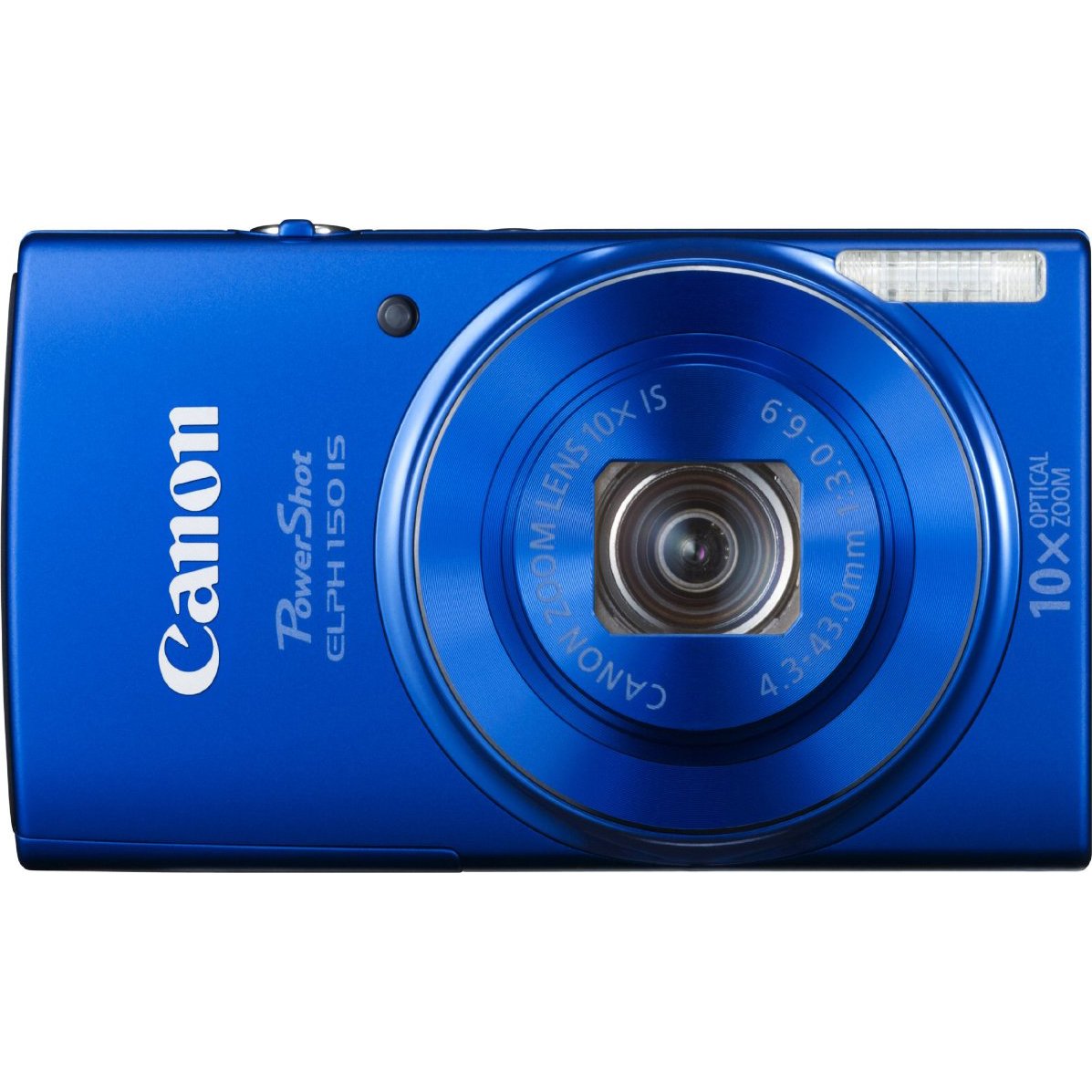 Canon PowerShot ELPH 150 IS Digital Camera - 16MP, 8x Optical Zoom, 720p HD Video, Image Stabilization (Blue) - Perfect for Travel Photography, Family Events & Everyday Use