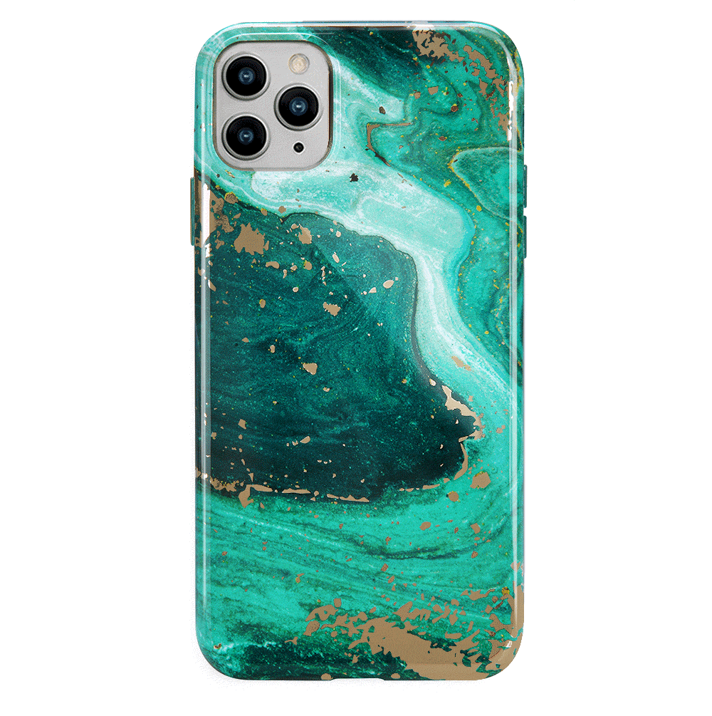 Premium Emerald Marble iPhone Case - Elegant Protective Cover for iPhone [Model] - Perfect for Daily Use, Travel & Gifting