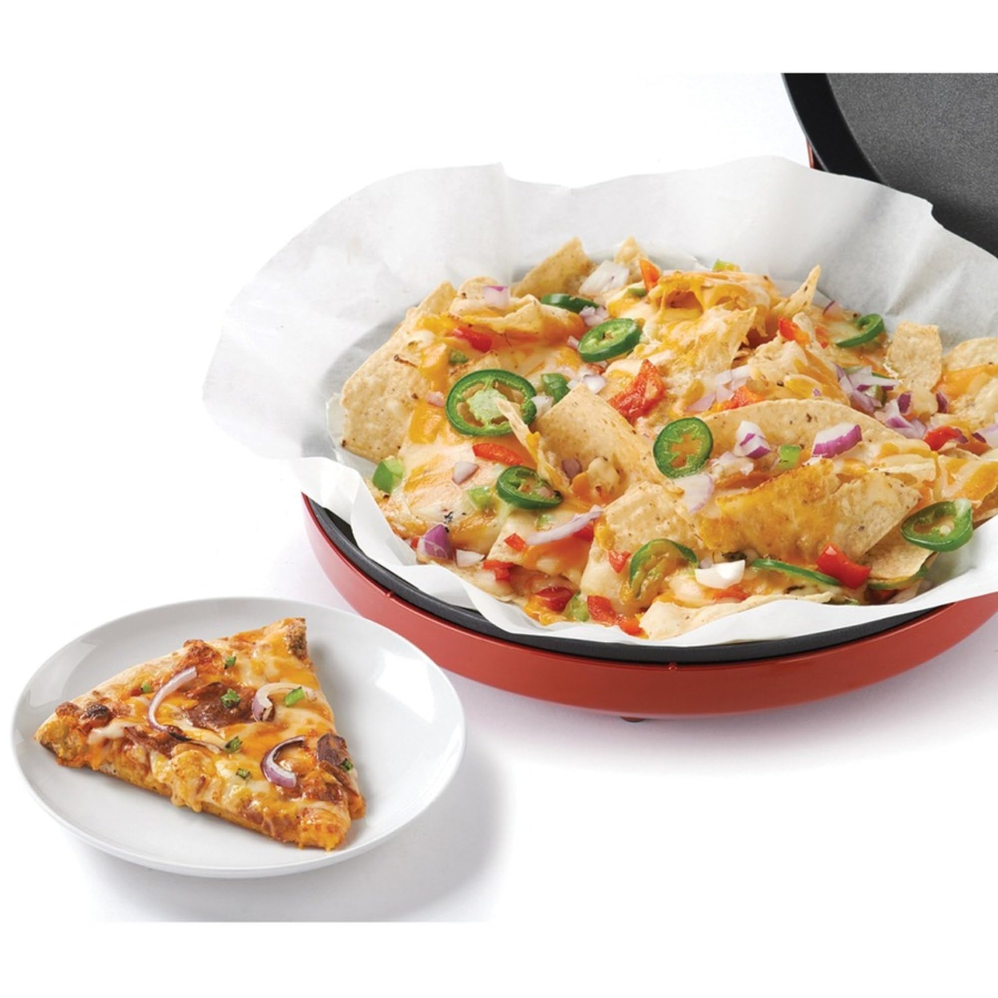 Betty Crocker BC-2958CR 1440-Watt Countertop Pizza Maker Machine - Perfect for Homemade Pizza, Family Dinners & Quick Meals at Home