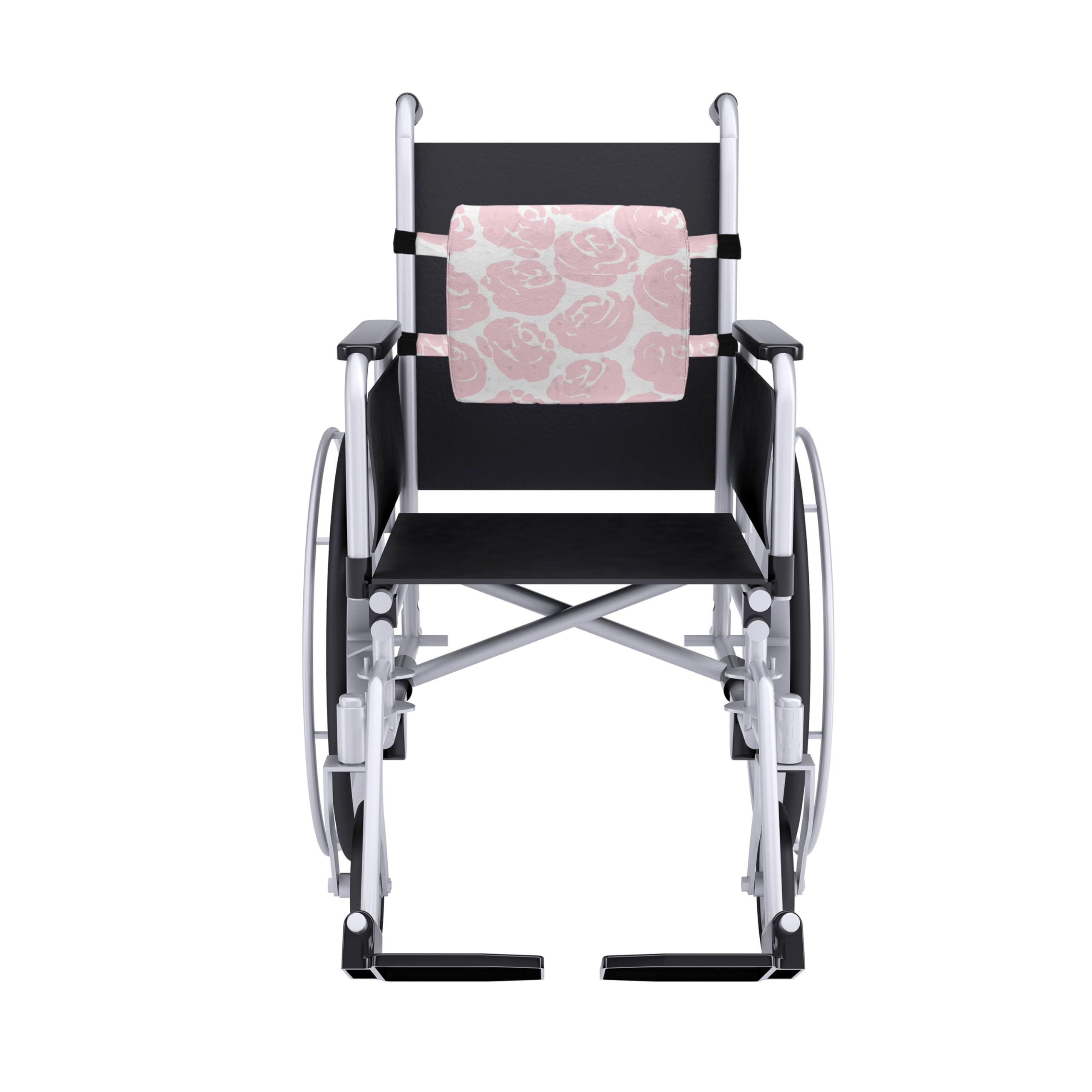 Ambesonne Floral Lumbar Support Pillow - Rose Silhouette Abstract Garden Print, High Density Foam for Office Chair & Car Seat, 14