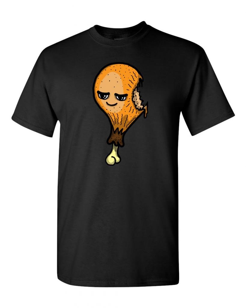 Funny Chicken Leg Adult T-Shirt - Cute & Comfortable Graphic Tee for Casual Wear, Parties, and Gifts