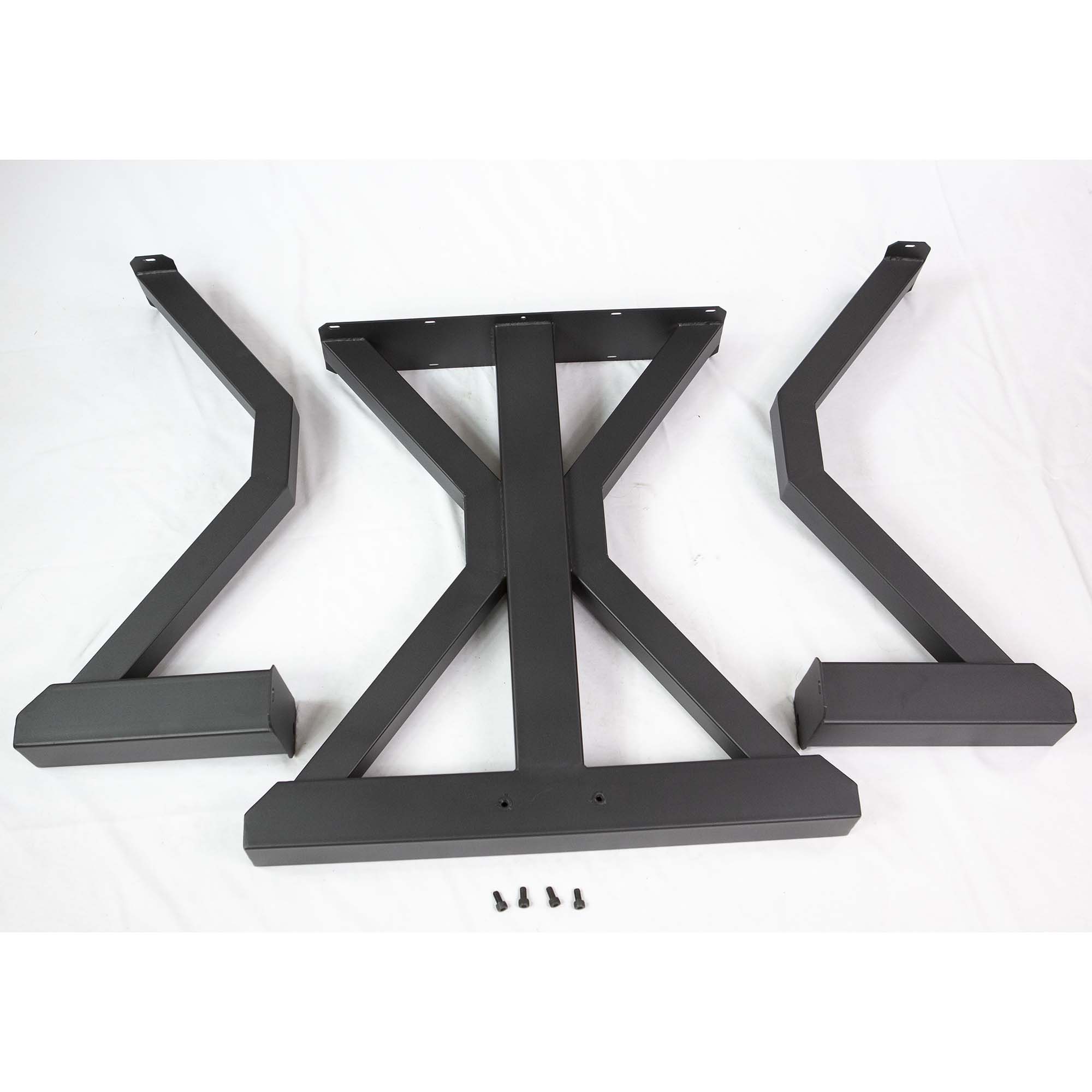 SS511 Round Dining Table Legs - 1 Set of 710mm Tall Metal Trestle Legs for Kitchen, Restaurant & Home Furniture | Sturdy Support for Dining Tables, Countertops & Workbenches