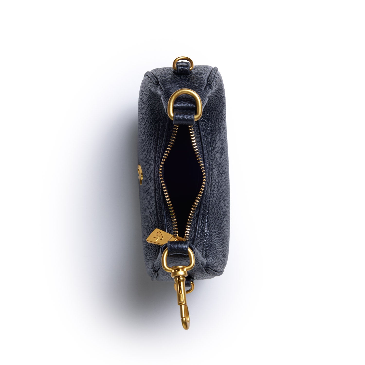 NANO PEBBLE HOBO BAG - Stylish Black Leather Crossbody Purse for Women | Perfect for Everyday Use, Work, and Travel