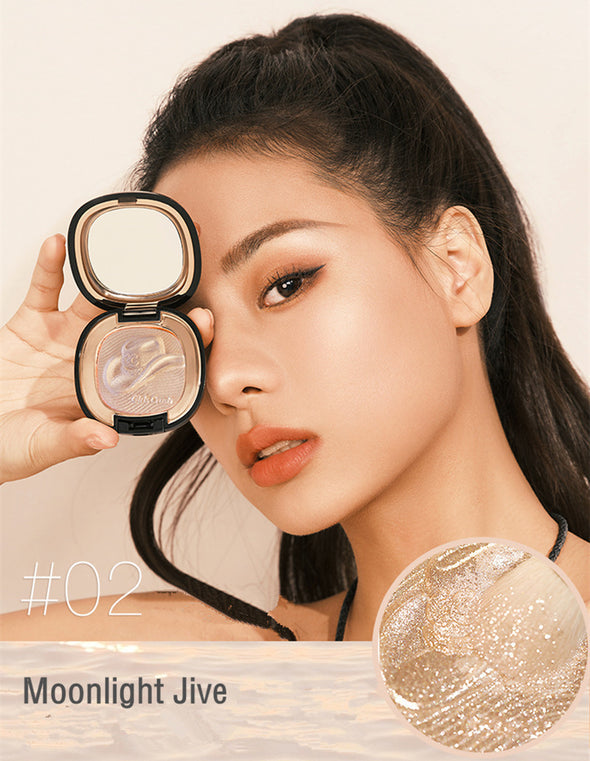 Girls Crush Wild Trip Series Pearlescent Highlighter - Shimmer Makeup for Party, Festival & Night Out Glam