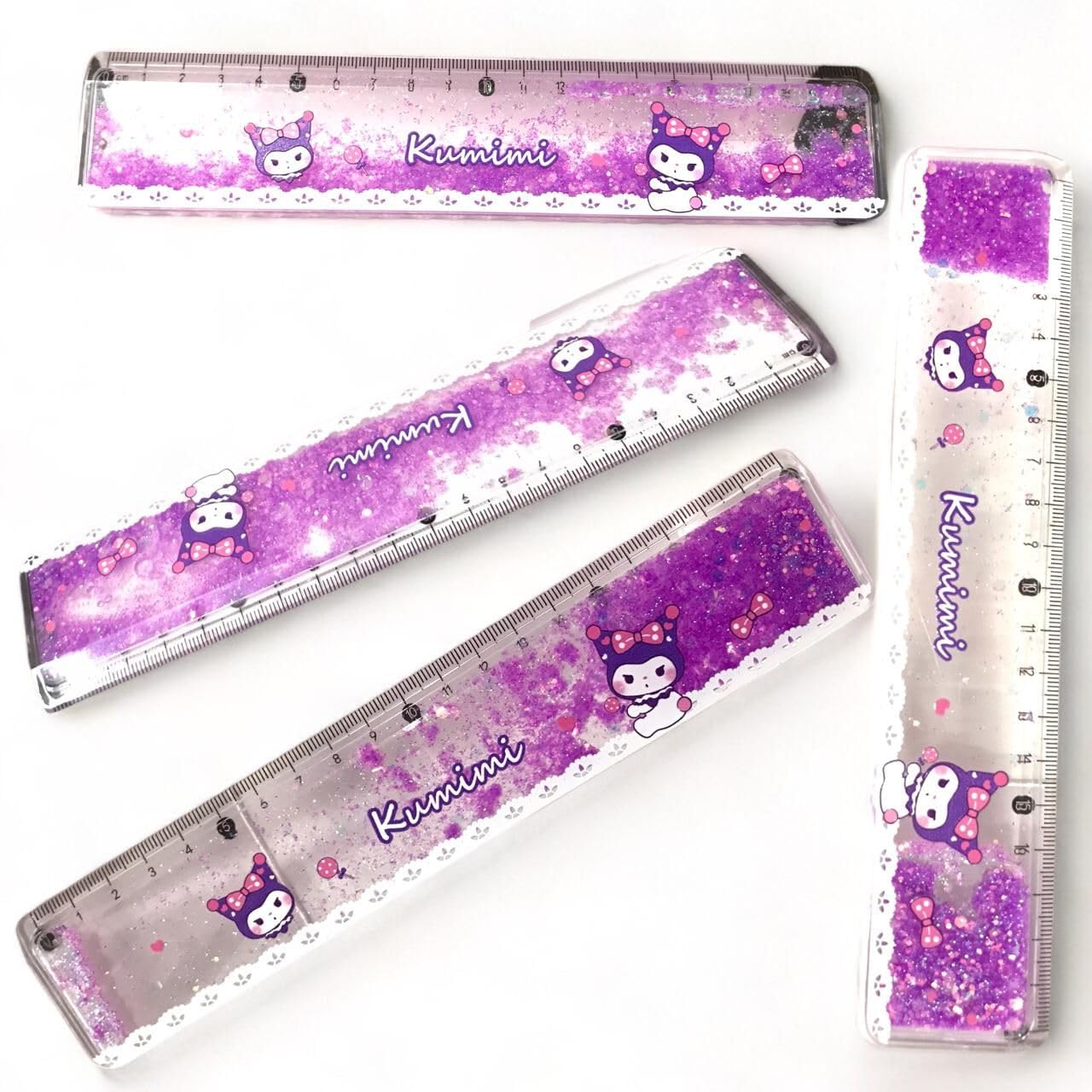 TD CREATIONS 6-Pack Multicolor Sparkle Gel Pens with Water Scale & Pen Toppers - Vibrant Writing Set for Kids, Students | Perfect for School, Note Taking, Journaling & Creative Projects