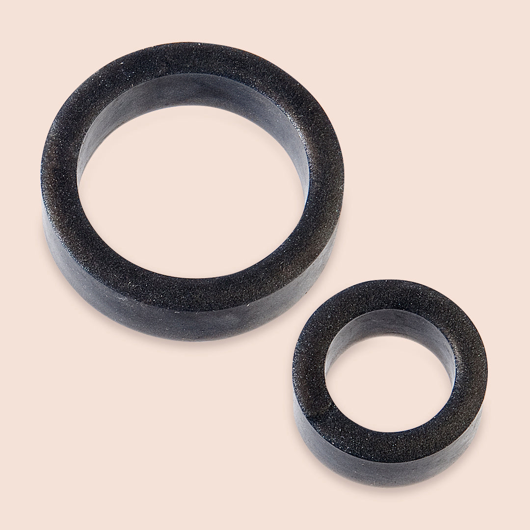 Premium Platinum The C Rings - Set of 2 Silicone Cock Rings for Men | Enhance Intimacy & Performance | Perfect for Couples & Solo Play