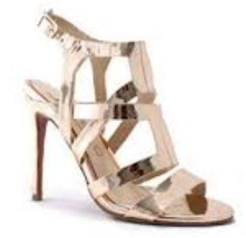 UNA HEALY Rose Gold Gladiator Sandals for Women - Fashionable Battle Lines Design - Perfect for Summer, Beach, and Casual Outings