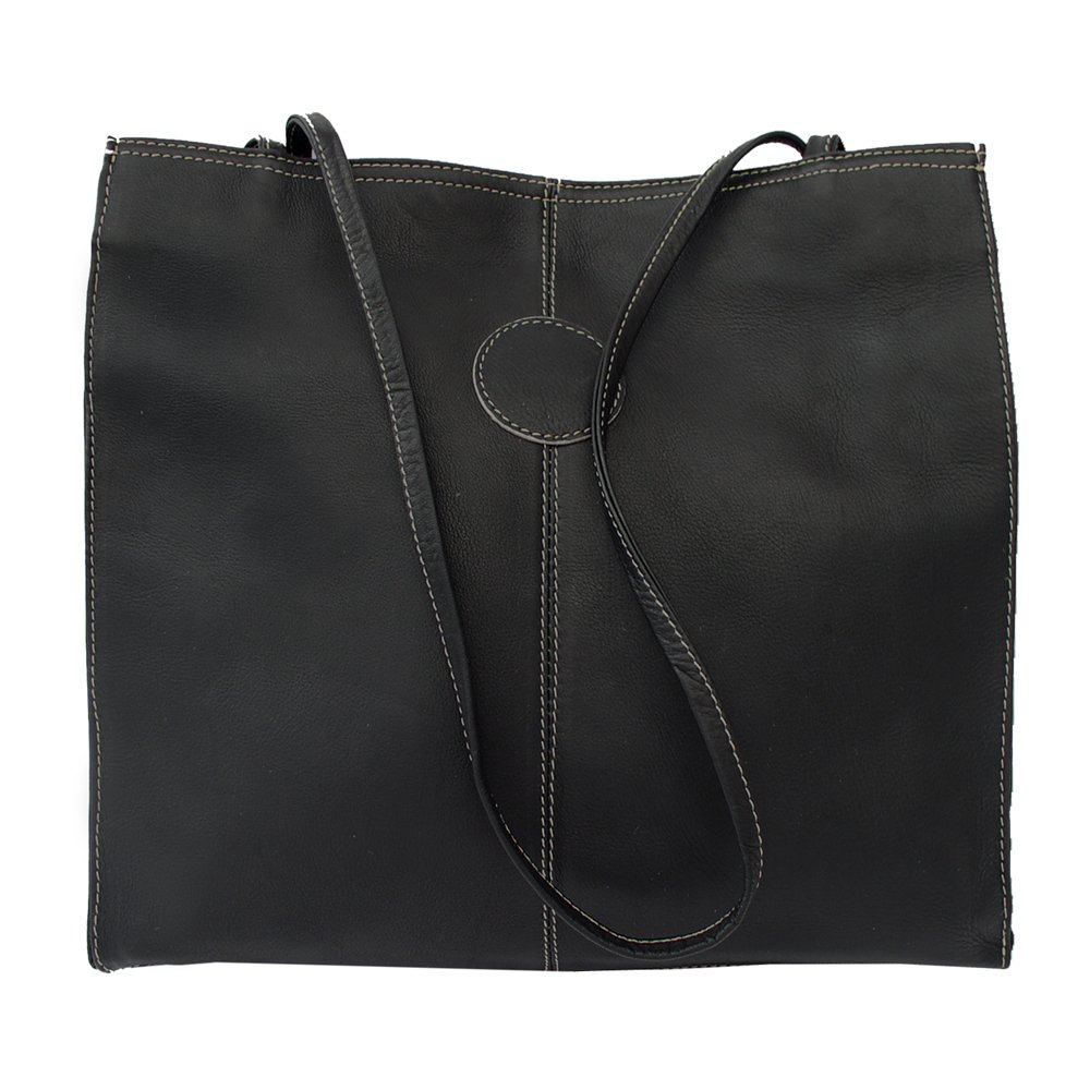Medium Market Tote Bag - Black One Size - Perfect for Grocery Shopping, Beach Trips & Farmers Markets