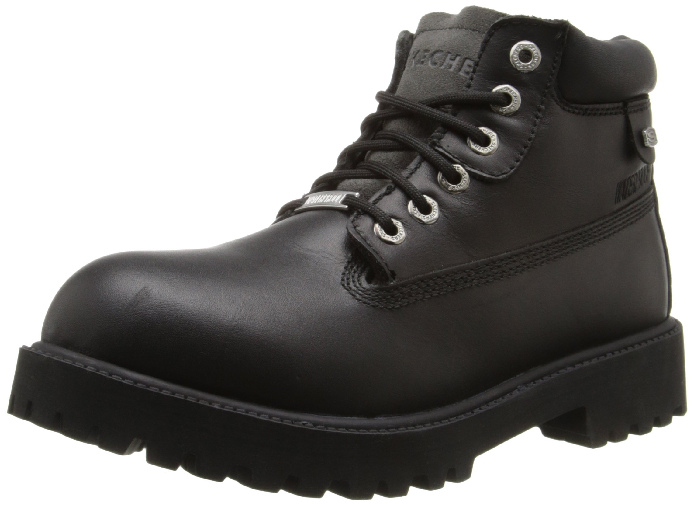 Skechers Men's Verdict Waterproof Work Boots - Comfortable & Durable Steel Toe Boots for Construction, Hiking & Outdoor Work