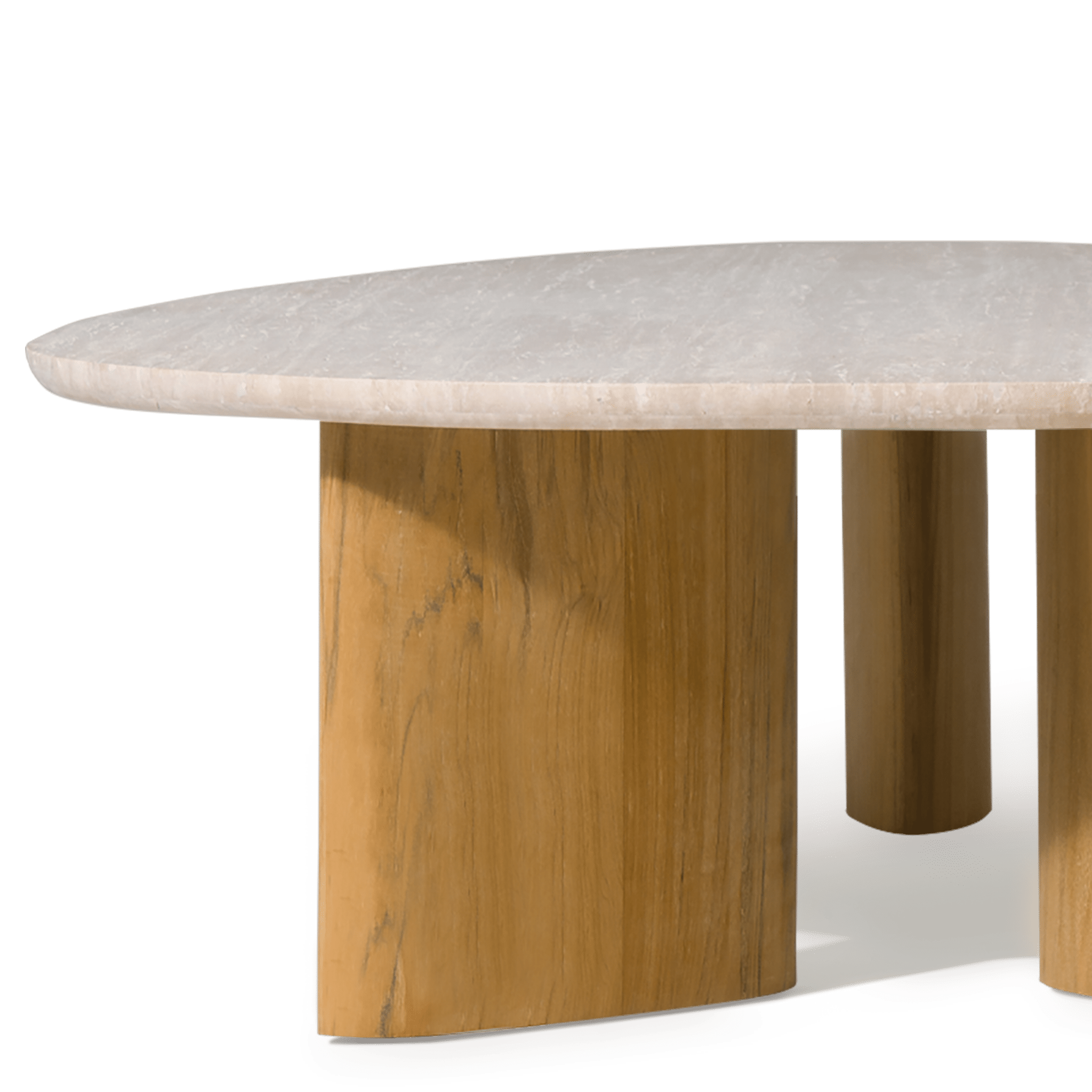 Premium Teak Wood Oblong Coffee Table - 64
