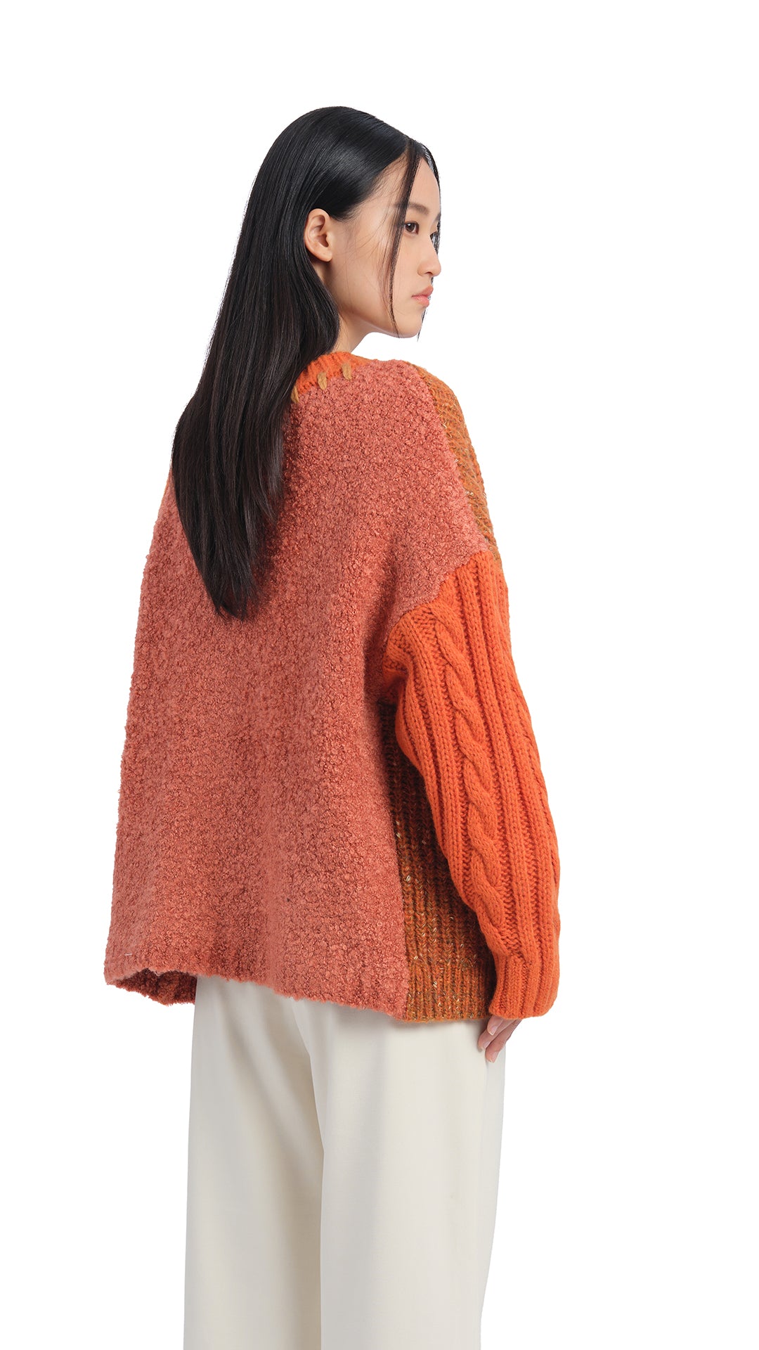 Stylish Patchwork Cardigan for Women - Cozy Knit Sweater with Unique Design - Perfect for Fall, Winter & Layering Outfits