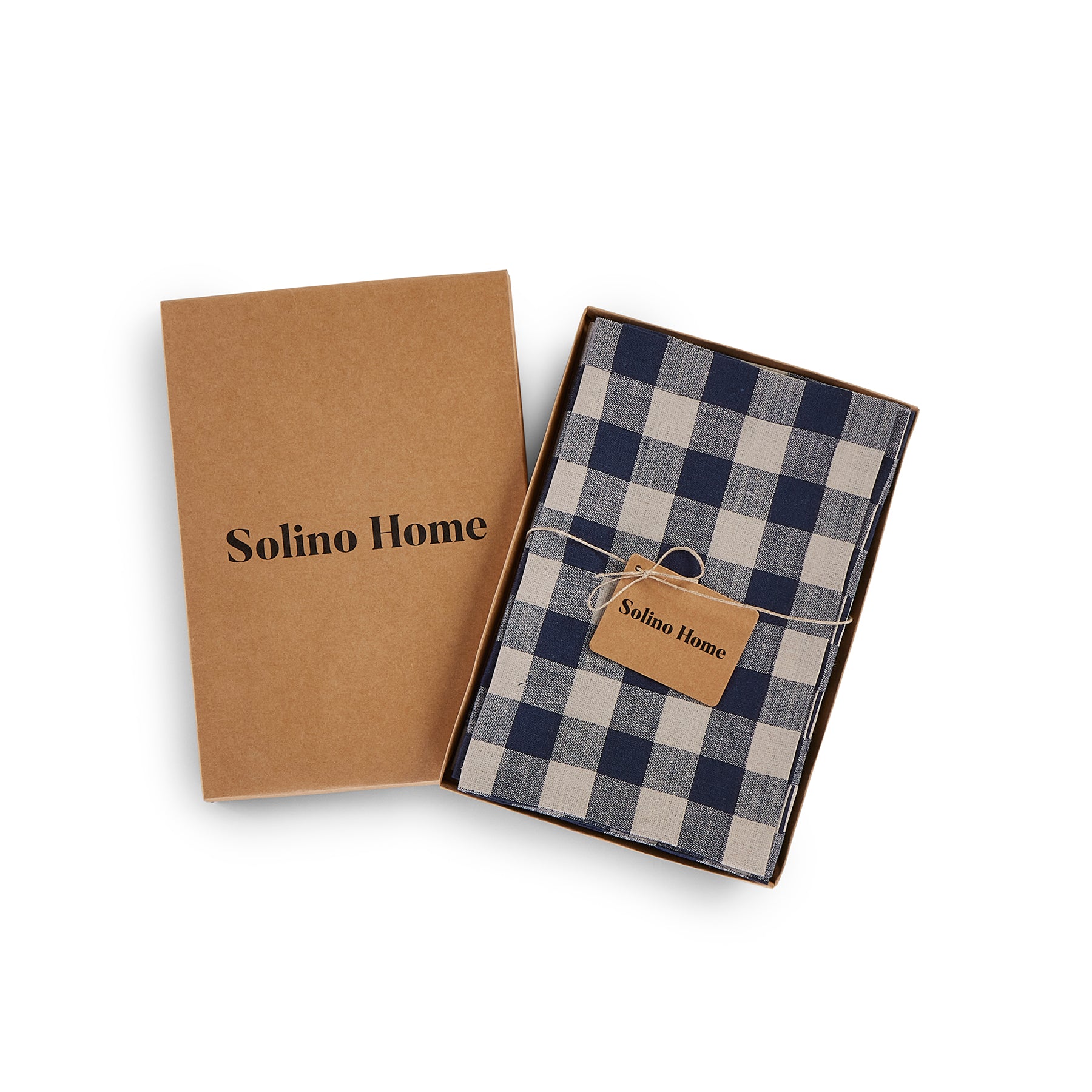 Morgan Check Napkins, Set of 4 - Premium Cotton Table Napkins for Dinner Parties, Weddings & Everyday Use