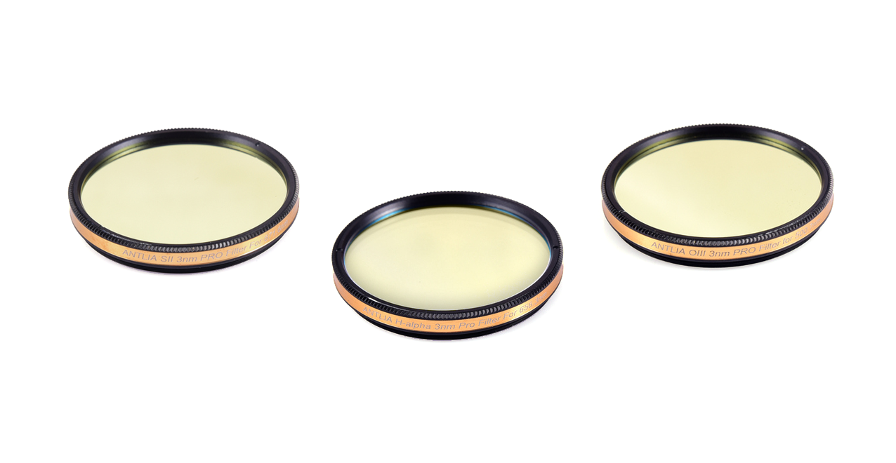 Antlia SHO 3nm Narrowband Astrophotography Filter Set - S II, H Alpha & O III Pro Imaging Filters (2 Mounted) - Perfect for Deep Sky Photography & Telescope Imaging