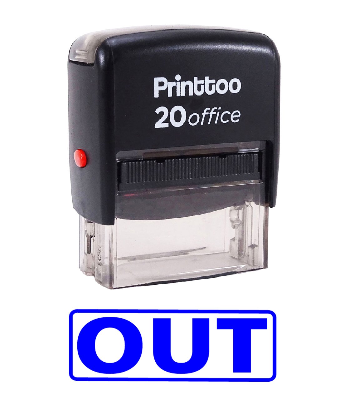 Custom Self-Inking Rubber Stamp - Blue | Personalized Office Stationery for Documents, Envelopes & Paperwork | Printtoo Professional Stamp for Business & Home Use