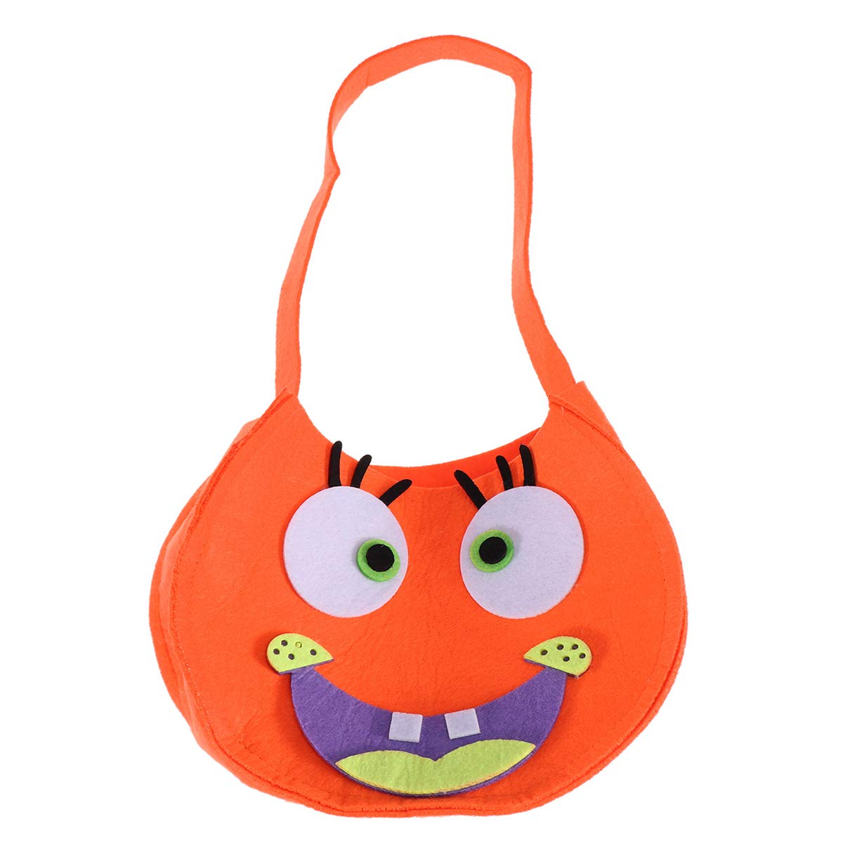 Halloween Pumpkin Candy Bags - Portable Cartoon Trick or Treat Tote Bags for Kids, Halloween Party Favors & Home Decorations (Pattern 5) - Perfect for Trick-or-Treating, Halloween Parties & Classroom Treats