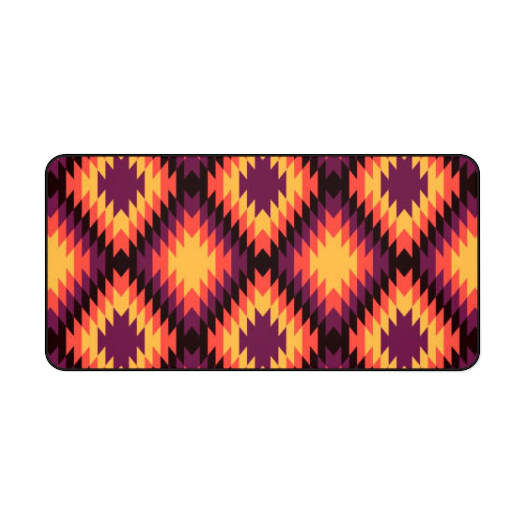 Boho Southwestern Sedona Sunset Large Desk Mat - Extra Large Mouse Pad & Desk Accessory (3 Sizes) for Home Office, Gaming & Workspace Decor