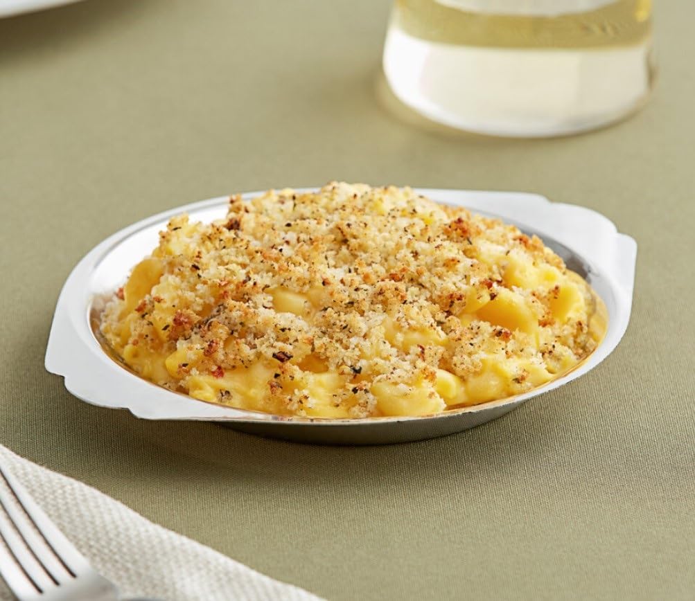 Soro Essentials 10 oz Stainless Steel Round Au Gratin Dish Set of 2 - Oven Safe Baking Pans for Individual Servings, Casseroles, Lasagna & Desserts | Perfect for Dinner Parties, Holiday Meals & Family Gatherings