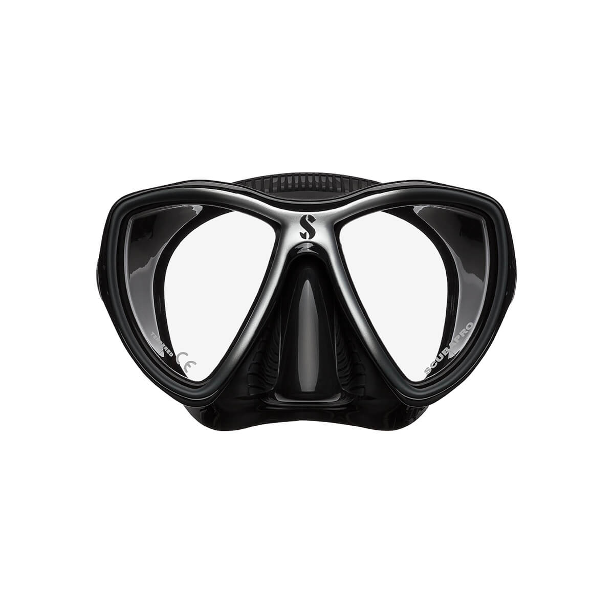 Scubapro Synergy Mini Black/Silver Scuba Diving Mask - Perfect for Snorkeling, Freediving & Underwater Photography