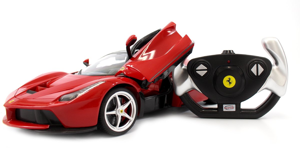 1/14 Scale Ferrari LaFerrari Remote Control Car - Red RTR RC Model with Opening Doors | Collectible Toy for Adults & Kids, Perfect for Racing, Display & Gift Giving