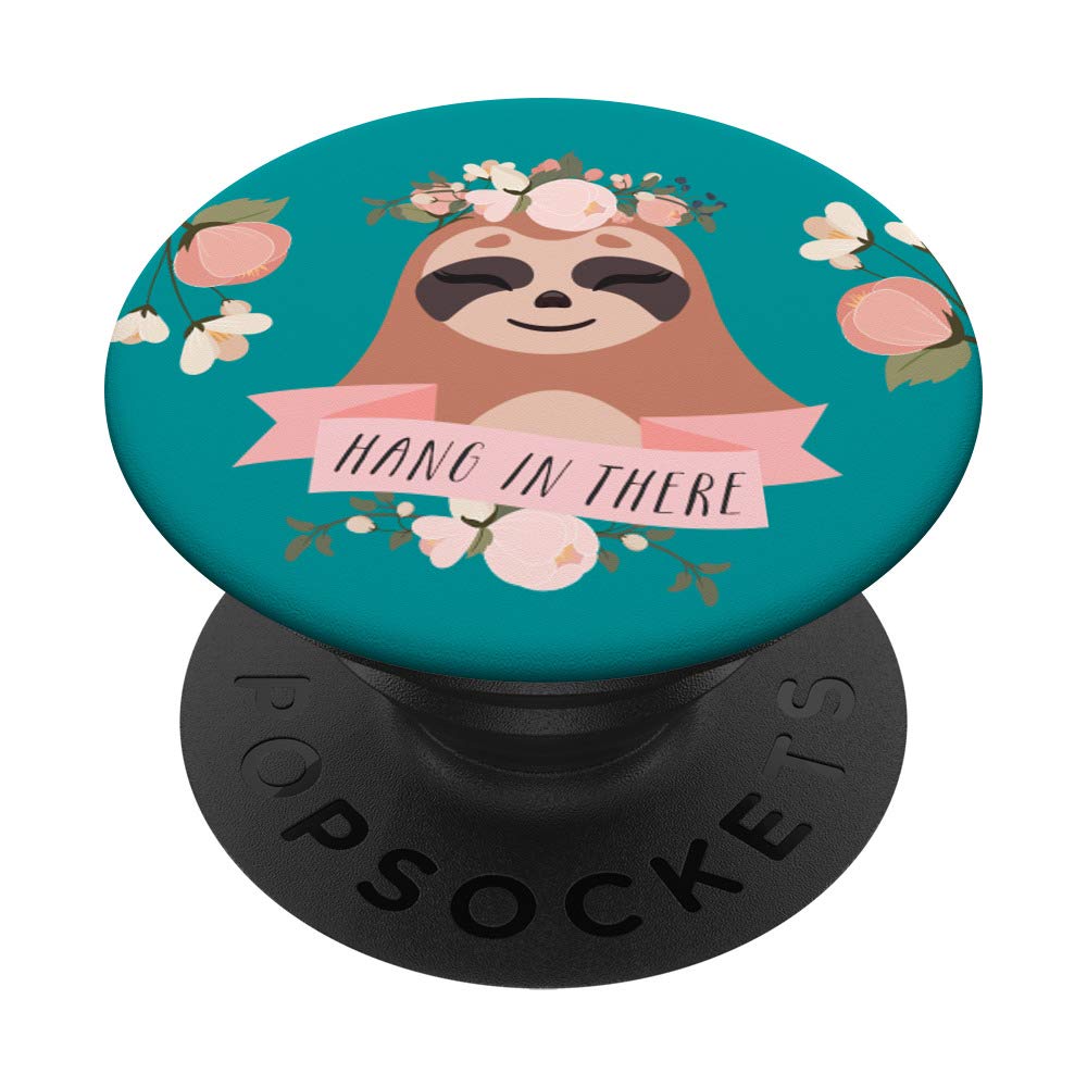 Cute Sloth Flower Crown - Positive Quote for Home & Office Decor
