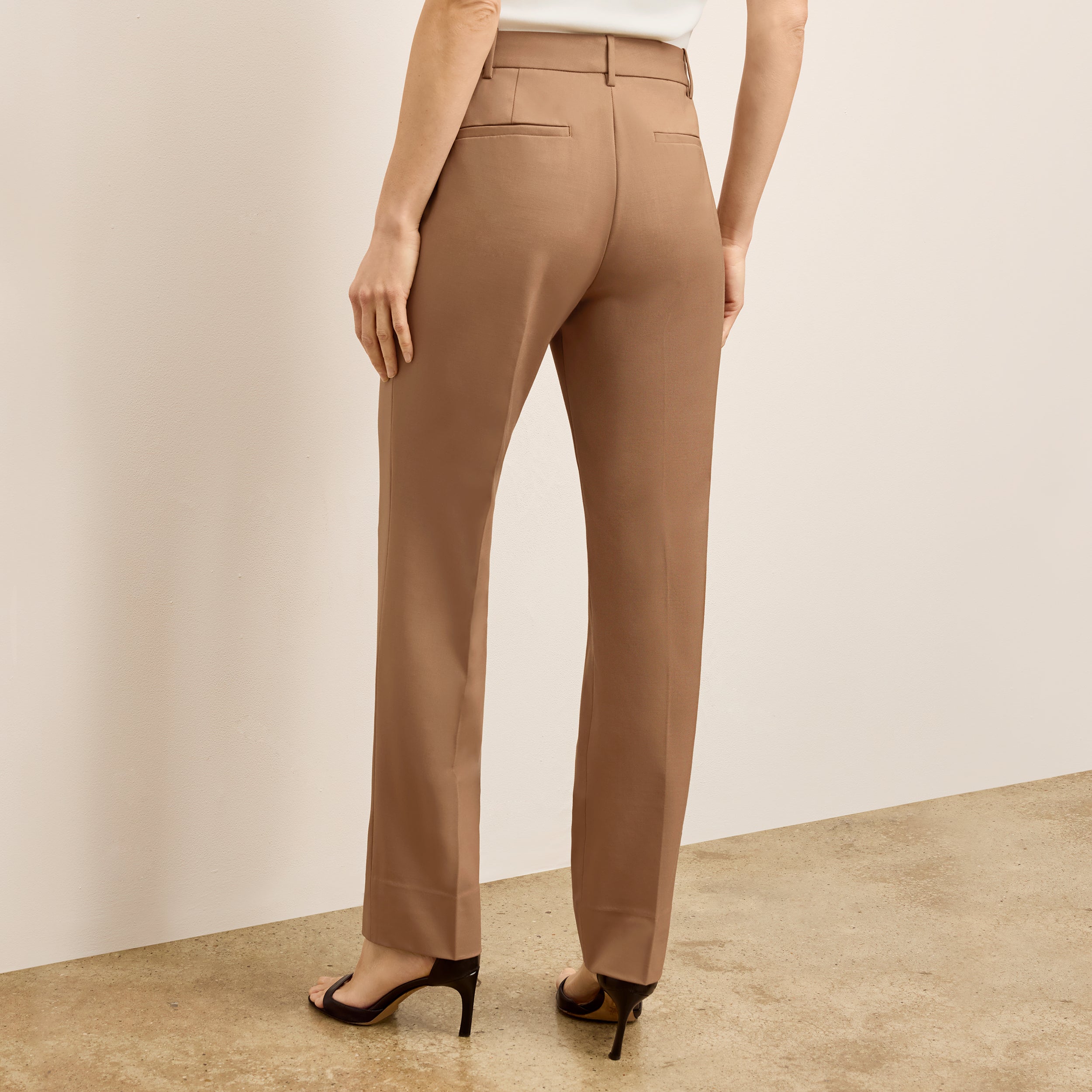 Smith Straight Trouser - Washable Wool Twill Pants for Men | Comfortable Office & Business Casual Wear | Perfect for Work, Travel & Formal Occasions