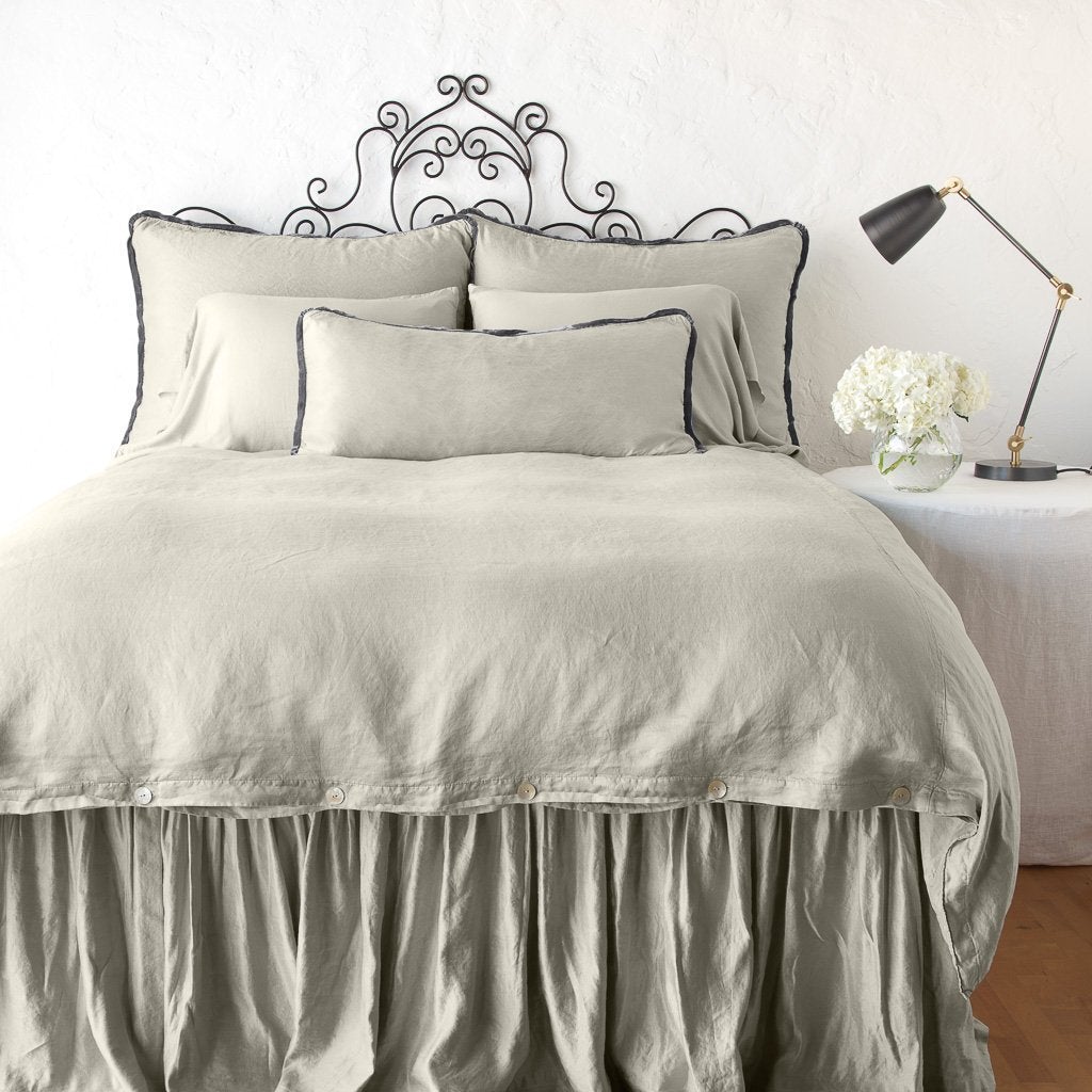 Paloma Bed Skirt - Premium Fitted Dust Ruffle for Queen/King Size Beds - Perfect for Bedroom Decor & Hotel Styling
