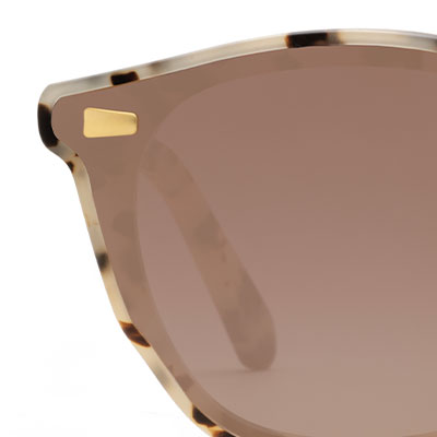 BEAU NYLON Matte Oyster 18K Gold Mirrored Sunglasses - Trendy UV Protection Shades for Women & Men | Perfect for Beach, Driving & Outdoor Activities