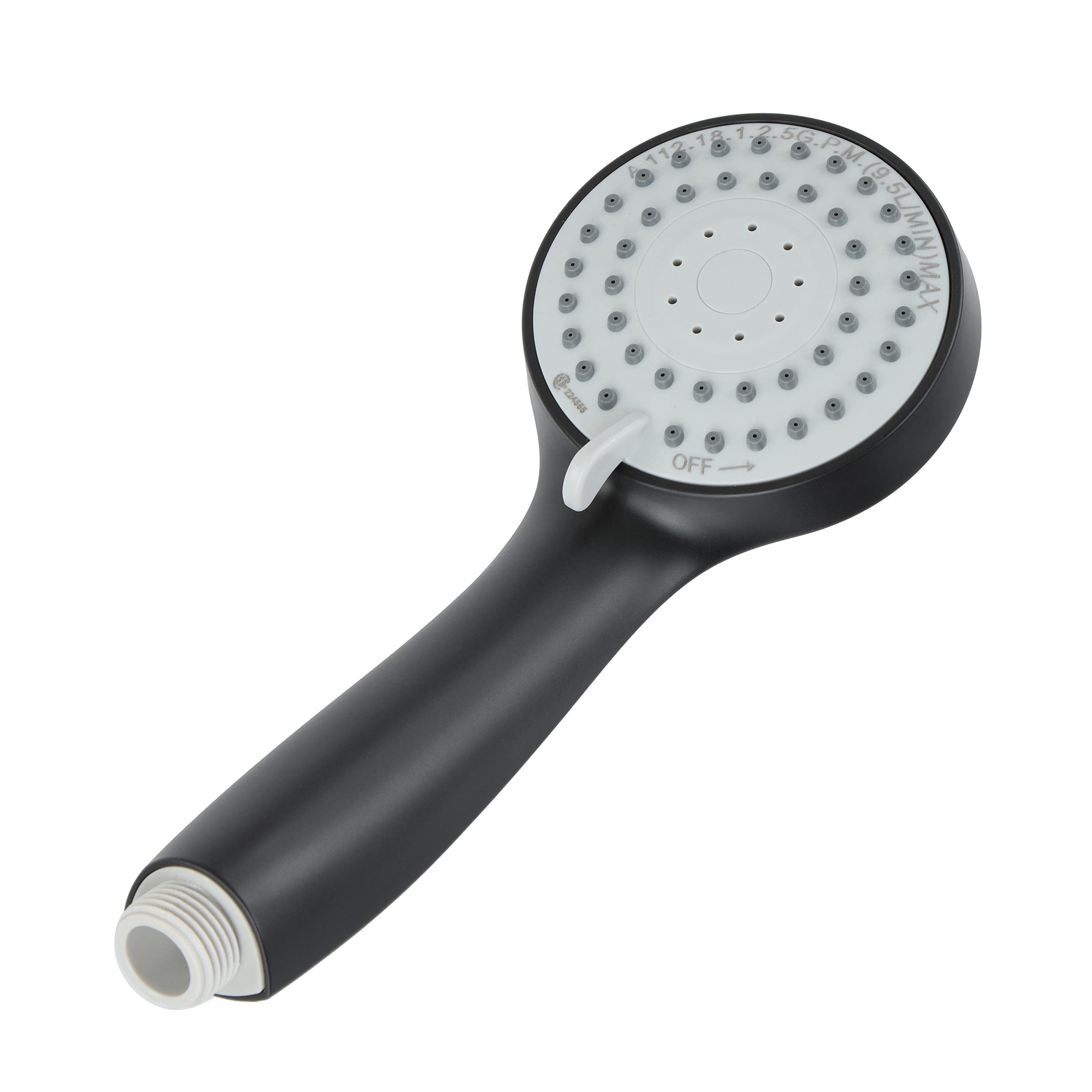 Empire Faucets Matte Black Shower Slide Bar & Adjustable Shower Head Combo - Vertical Shower System for RV, Camping, Tiny Homes & Small Bathrooms - Perfect for Mobile Living & Space-Saving Solutions