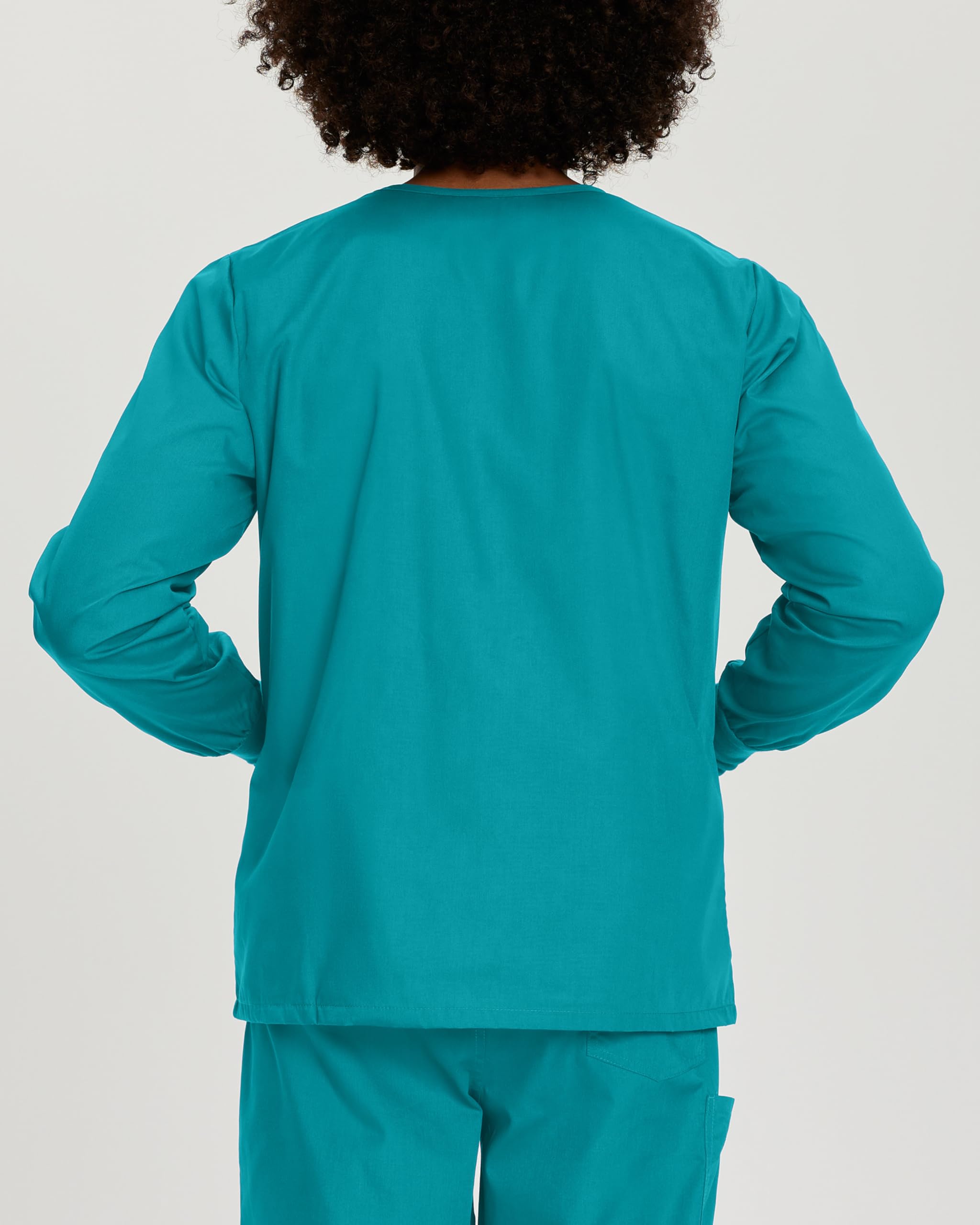 Landau Scrub Zone Unisex Relaxed Fit 2-Pocket Snap-Front Scrub Jacket 75231 - Comfortable Medical Uniform for Doctors, Nurses & Healthcare Professionals - Perfect for Hospitals, Clinics & Healthcare Work Environments