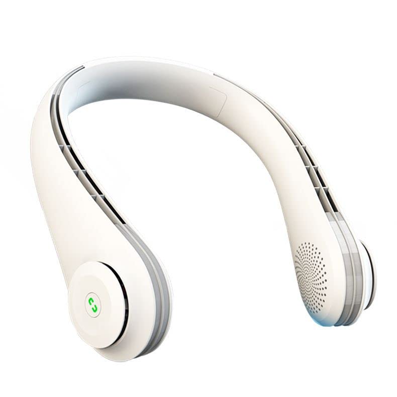 Portable Neck Fan - Hands-Free Leafless Design, Ultra-Quiet & Foldable for Summer, Sports & Outdoor Activities - Green