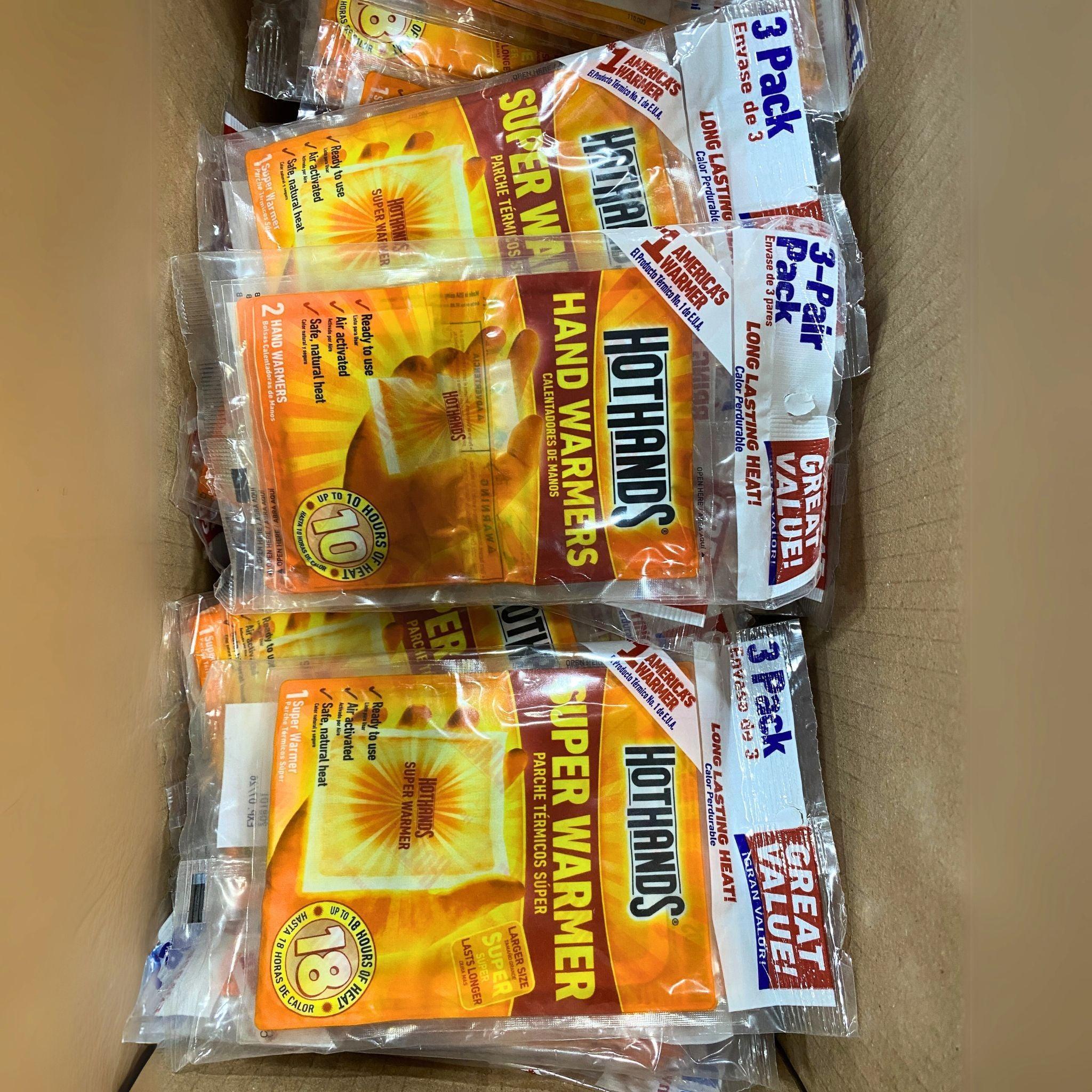 HotHands Hand Warmers - 100 Pack (2 Regular Warmers Last 10 Hours + 1 Super Warmer Lasts 18 Hours) - Perfect for Outdoor Activities, Hunting, Camping & Winter Sports
