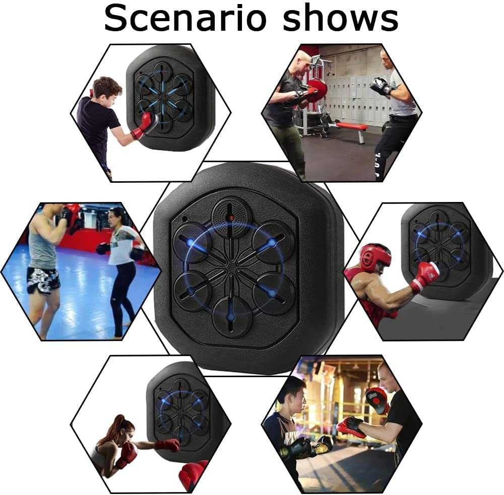 Boxing Machine with Music - Portable Lite Boxer for Home Workouts & Fitness Training | Perfect for Cardio, Stress Relief & Fun Exercise