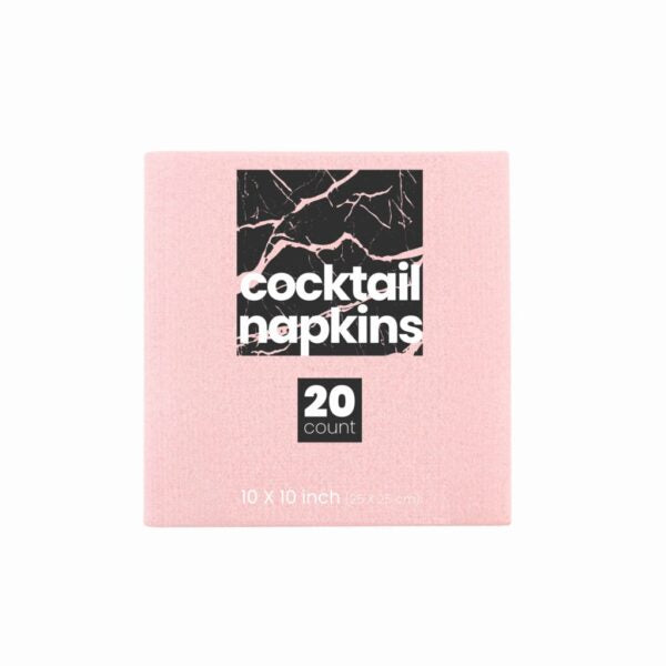Premium Disposable Paper Napkins - 20 Pack, Soft Pink, Eco-Friendly & Absorbent - Perfect for Parties, Picnics, and Everyday Dining