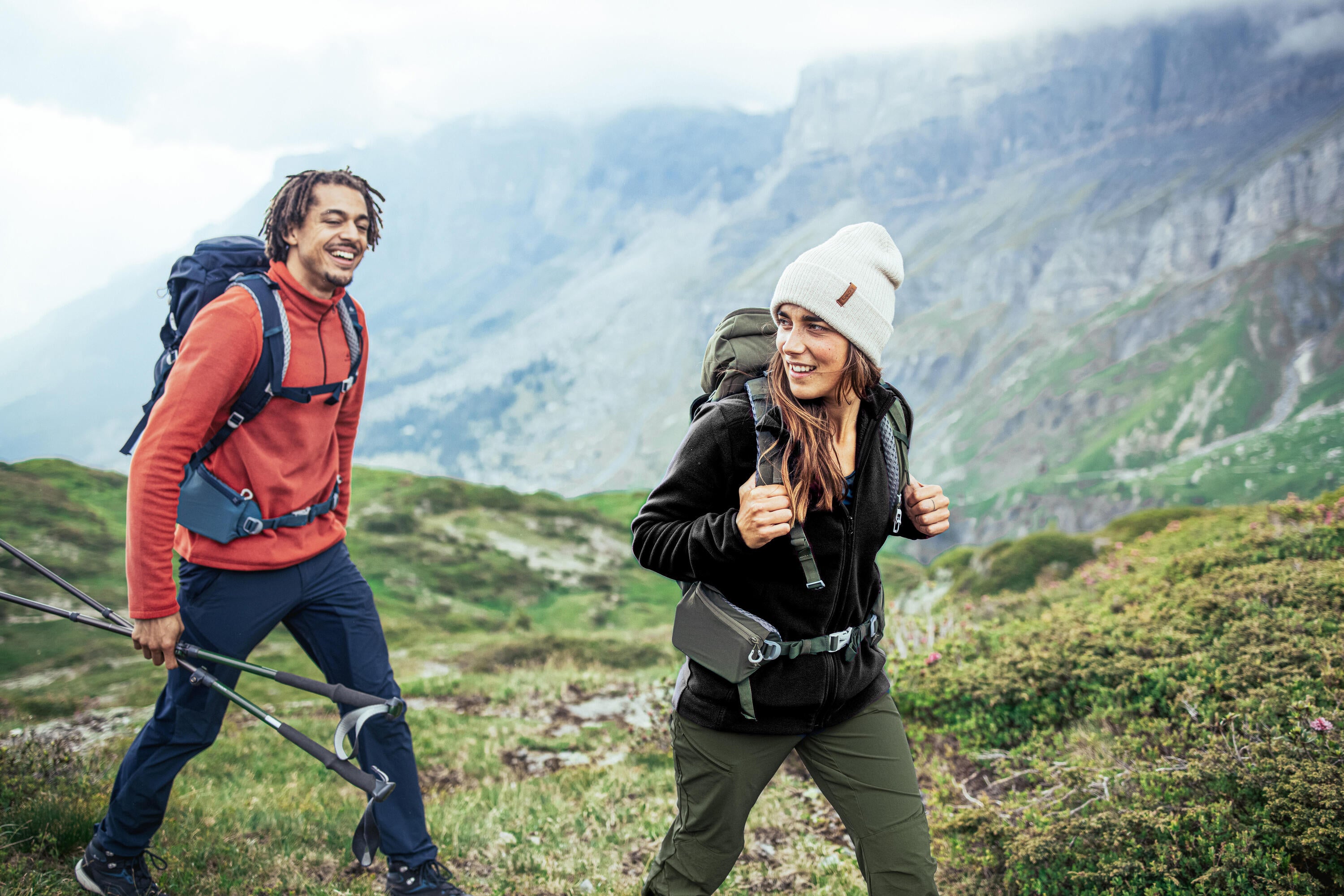Quechua Women's MH120 Fleece Jacket - Warm Winter Outdoor Jacket for Hiking, Camping & Casual Wear