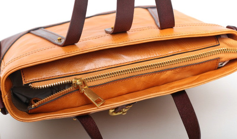 Premium Italian Leather Work Tote Bag for Women - Professional Office Briefcase, Laptop Bag & Business Travel Carryall - Perfect for Commuting, Meetings & Daily Use