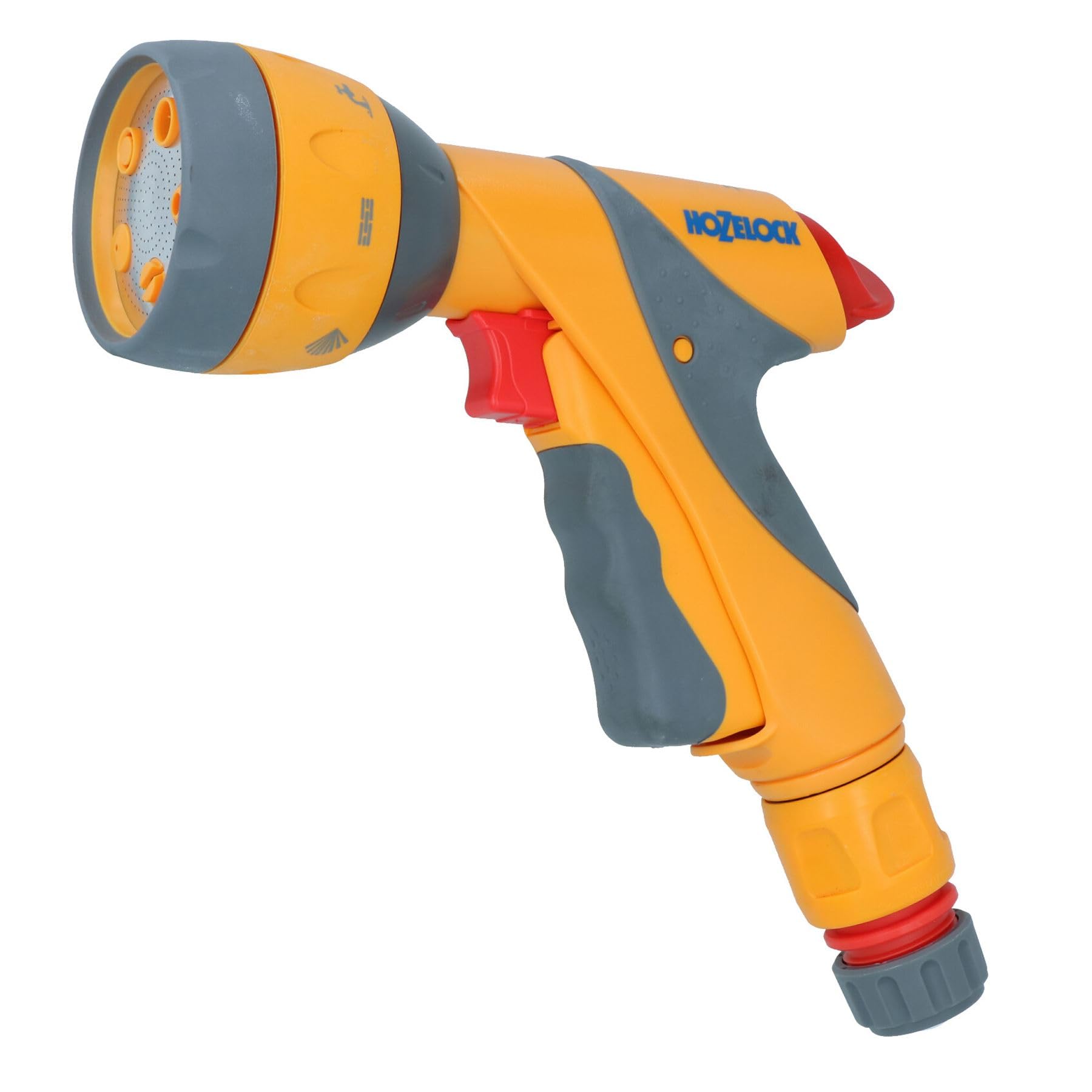 AB Tools Hozelock Multi Spray Plus Nozzle - 6 Function Adjustable Garden Hose Spray Gun for Lawn, Garden & Car Washing | Heavy Duty Watering Nozzle with Ergonomic Grip