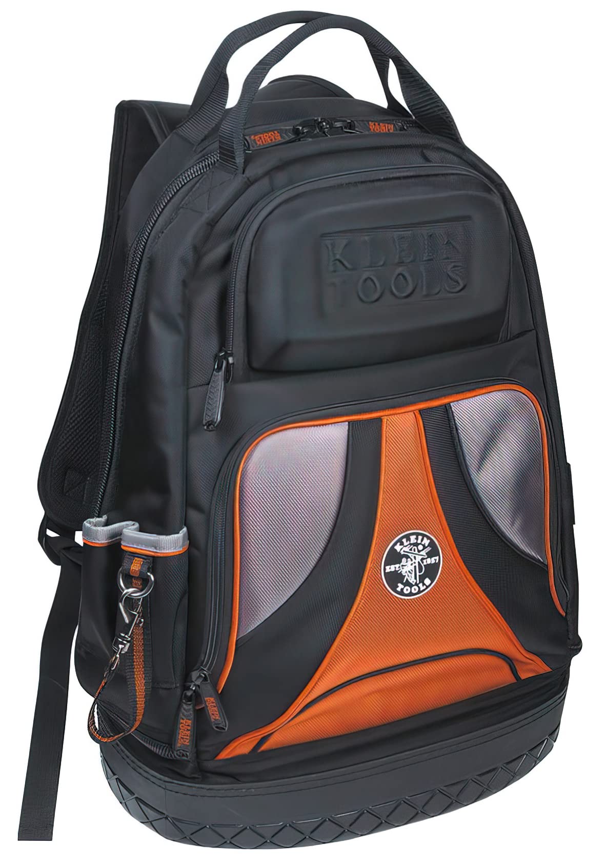 Klein Tools 55421BP-14 Heavy Duty Tradesman Pro Tool Backpack - 39 Pocket Professional Tool Organizer with Molded Base | Perfect for Electricians, Contractors & Construction Workers