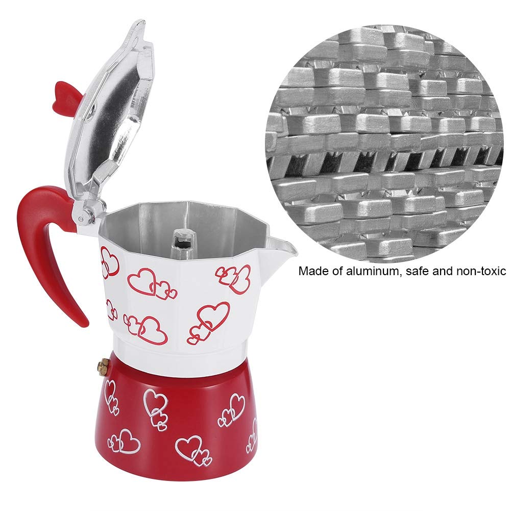 Premium Aluminum Espresso Coffee Maker Stovetop Kettle Pot for Home & Office Use - Perfect for Italian Coffee Brewing, Camping Trips and Daily Morning Rituals
