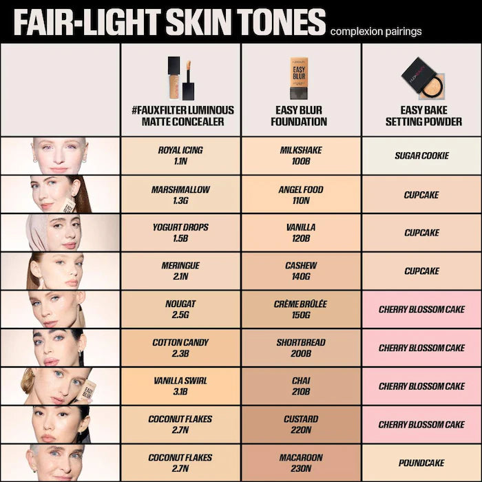 HUDA BEAUTY Easy Blur™ Natural Airbrush Foundation with Niacinamide - Lightweight, Buildable Coverage for Flawless Skin | Perfect for Everyday Wear & Special Occasions