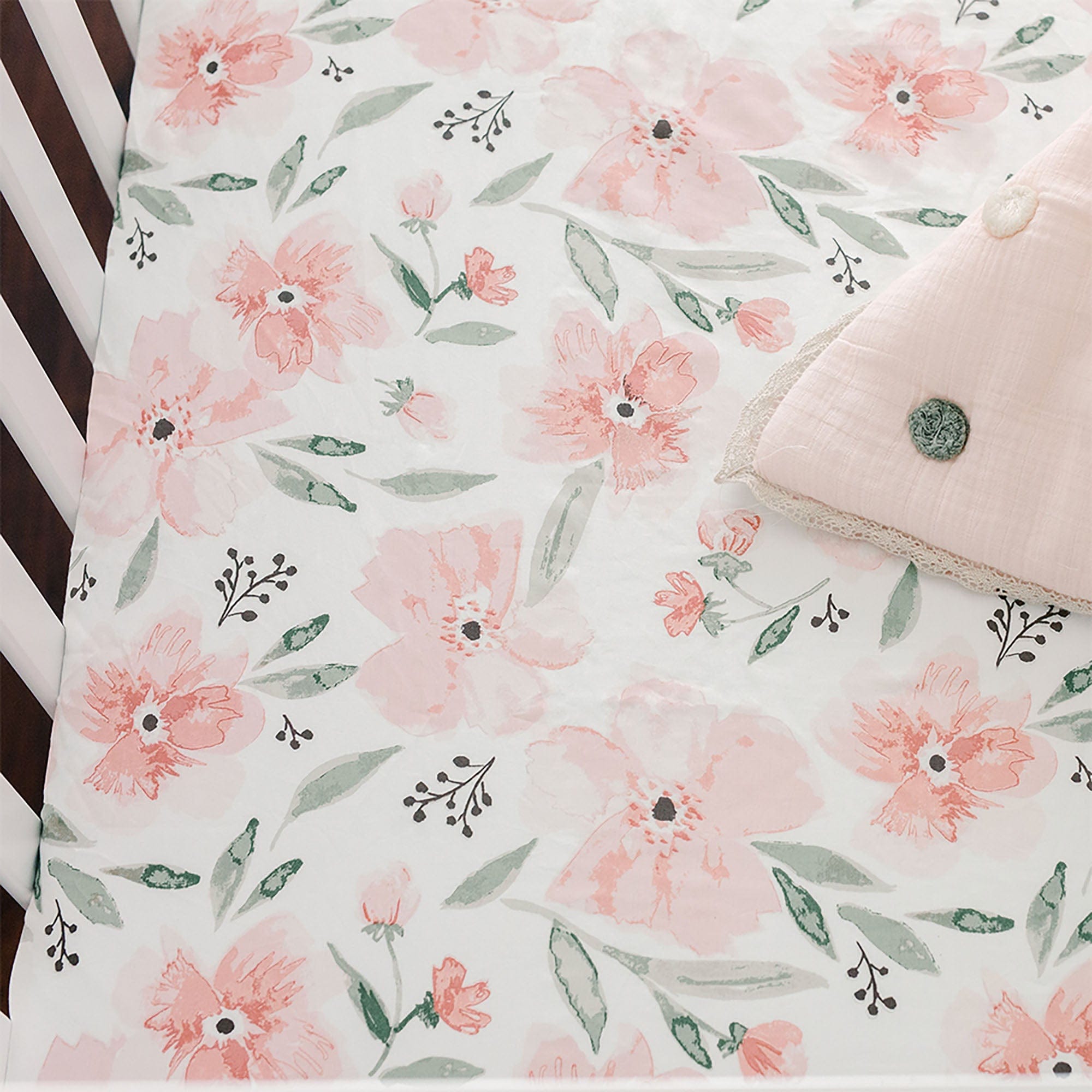 Organic Cotton Crane Baby Parker Fitted Crib Sheet - Soft Breathable Nursery Bedding for Boys & Girls - Perfect for Newborn, Toddler & Daycare Use