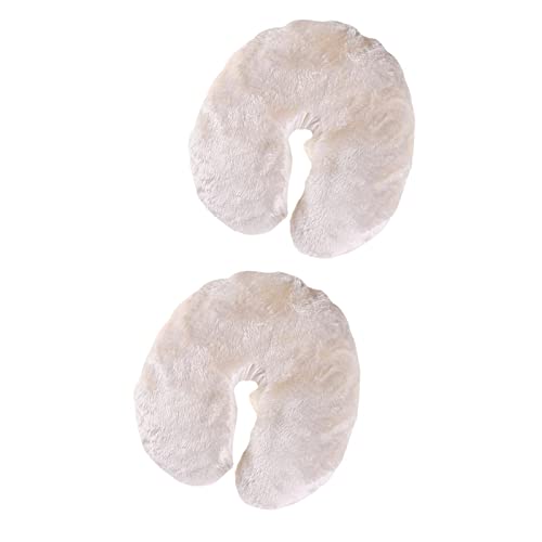 LoveinDIY 2-Pack Massage Table Fleece Pads & Cradle Covers - Ultra Soft, Washable, Reversible Spa Accessories for Professional Massage Therapy and Home Relaxation