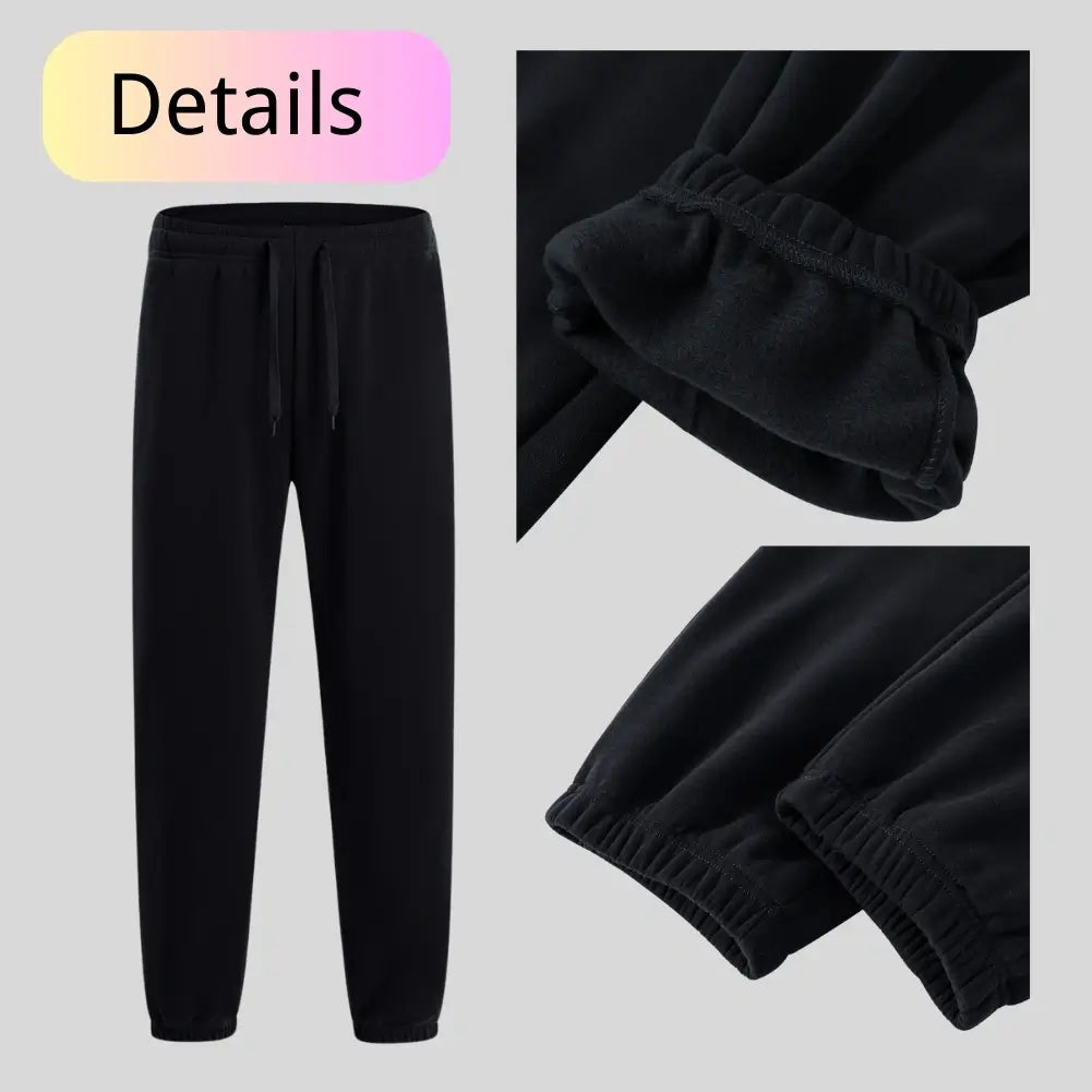 Men's Soft Fleece Jogger Sweatpants - Comfortable Lounge Pants for Casual Wear, Gym & Outdoor Activities